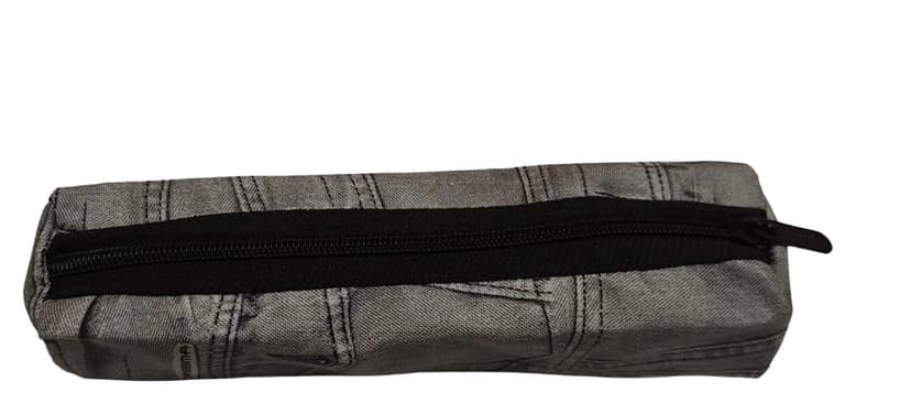 OPPIBIMA Distressed Dark Grey Denim Look Pencil Case Pouch view 3