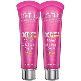 Lotus Make-Up Xpressglow Daily Beauty Creme Royal Peral 30G (Pack Of 2) Foundation (Pink, 60 G)