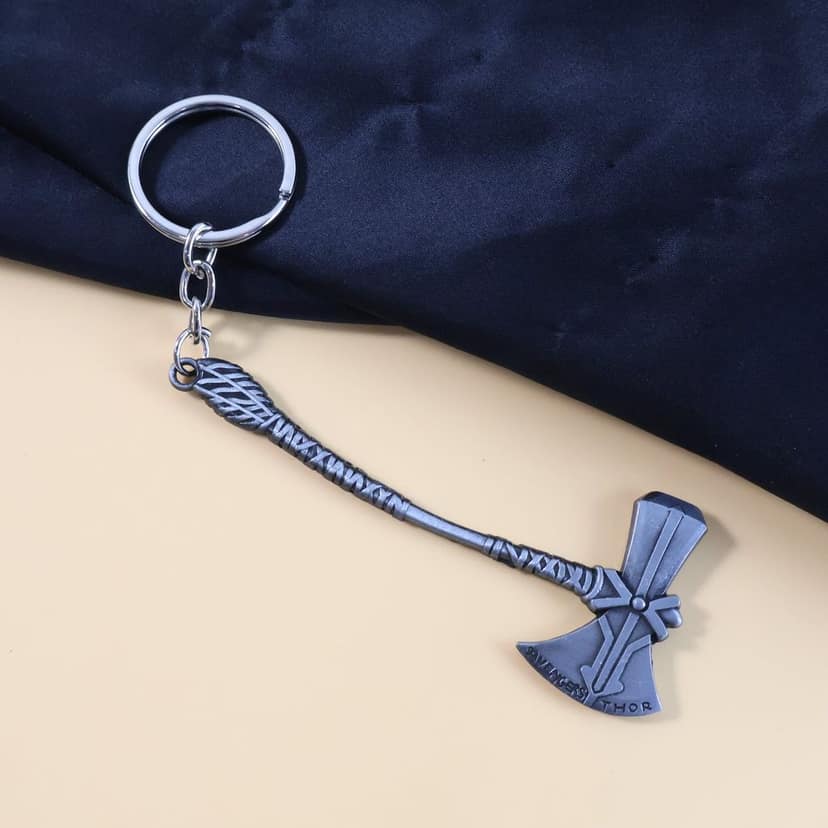 Axe Keychain – Durable Premium Metal 3D Design Accessory view 3