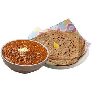 3pc Plain Paratha With Dal Makhni Combo