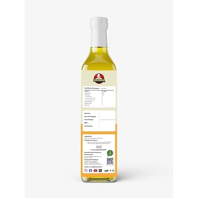 Nainaa Cold Pressed Groundnut Oil (Marachekku Kadalai Ennai) | 100% Pure & Natural | Wood Pressed | Chemical-Free | 1L view 2