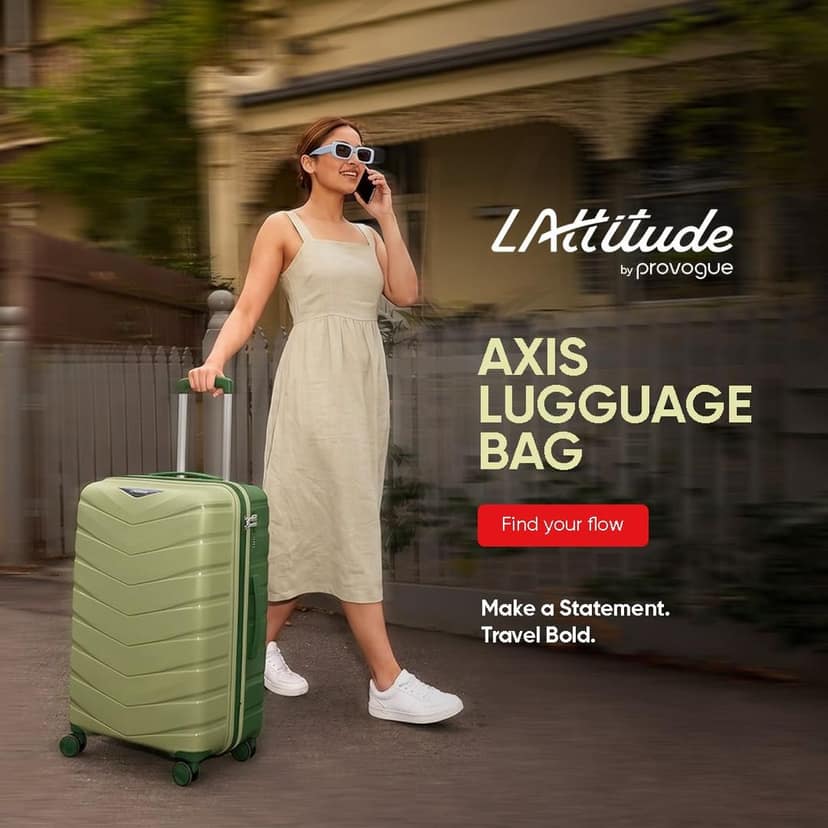 Axis Cabin Suitcase 55 cm 20 inch Polypropylene Hard Trolley, 8 Spinner Wheels, 3-Pocket Convipack, Dual-Tone Shell, Recessed Number Lock, Carry-On Laser Green/Everglade Green view 7