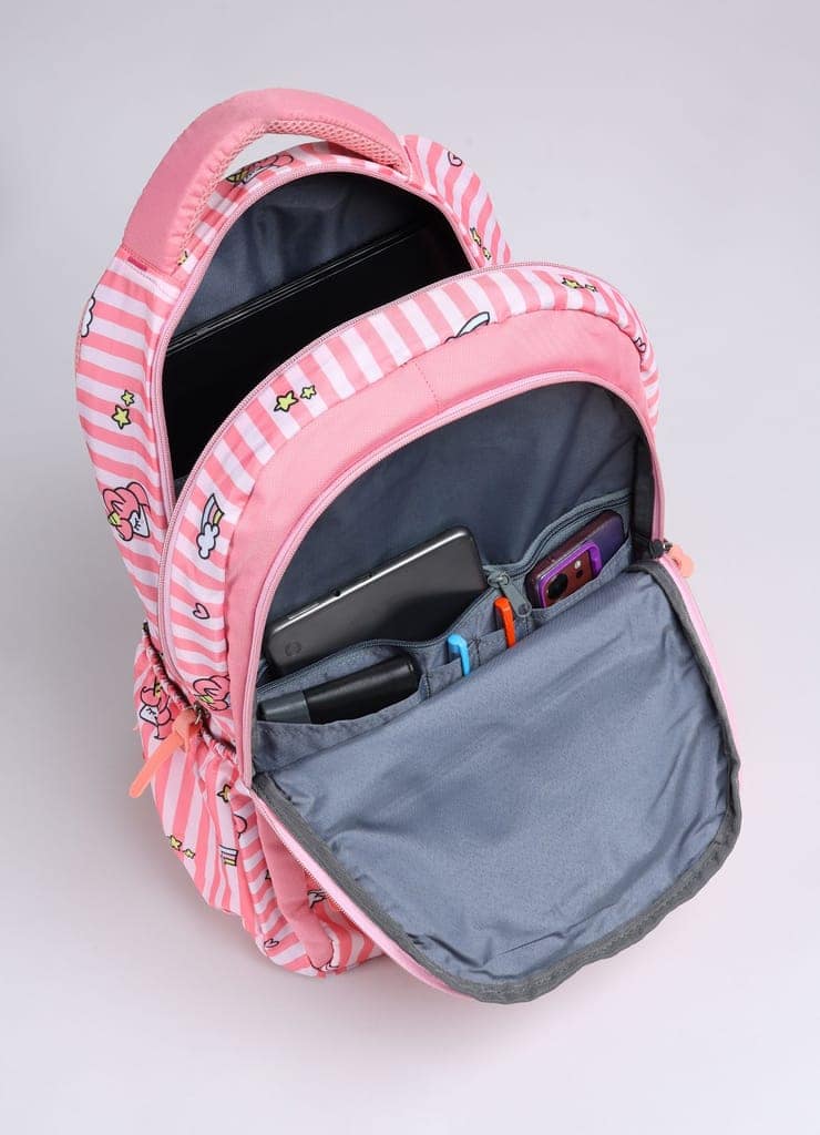 PB Pearlbags Polyester Water Resistant Casual Backpack With Laptop Sleeve For School,college & Office For Boys and Girls,Men & Women view 4