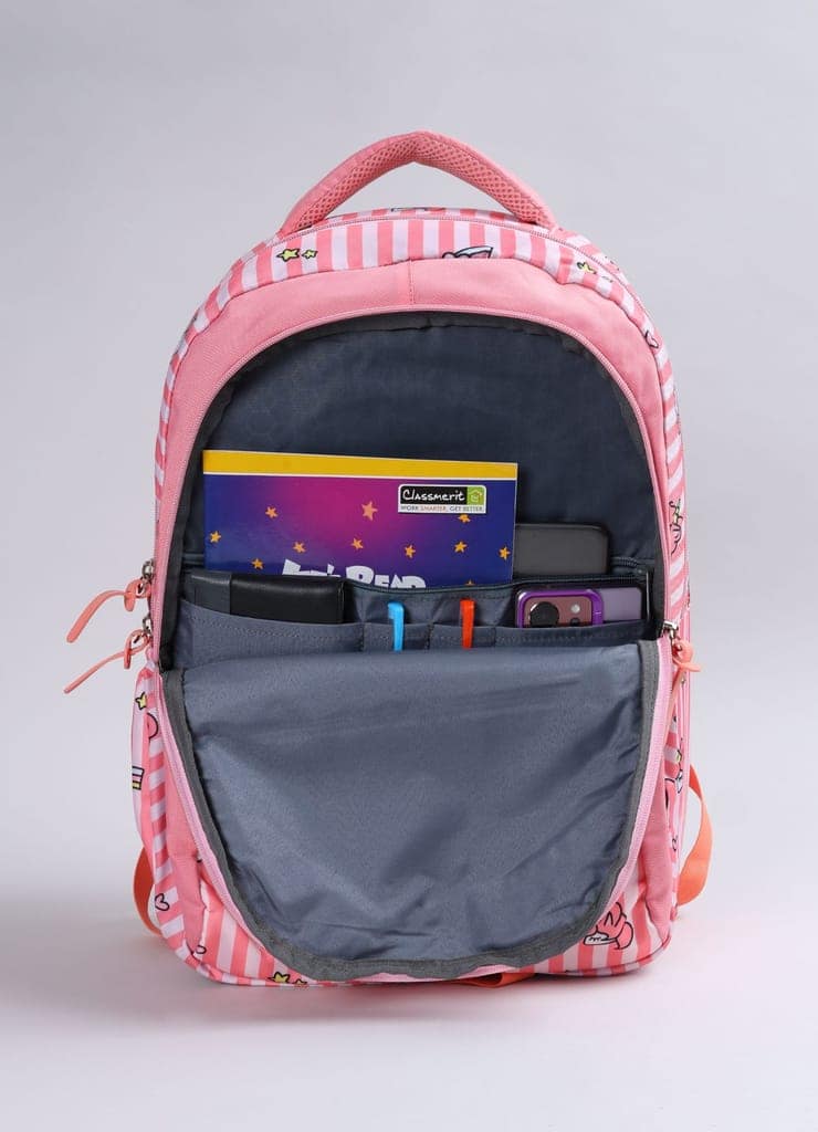 PB Pearlbags Polyester Water Resistant Casual Backpack With Laptop Sleeve For School,college & Office For Boys and Girls,Men & Women view 6