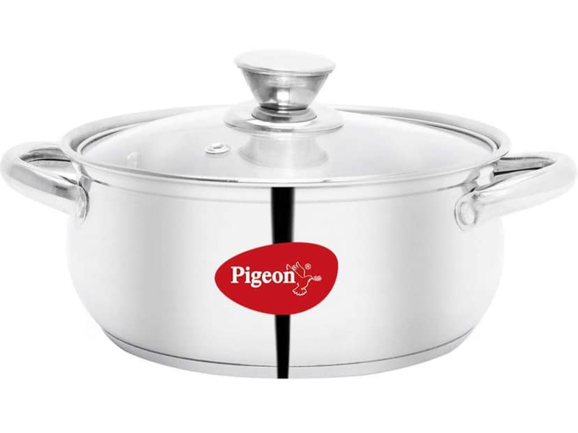 Pigeon Belly Stainless Steel Casserole Induction Base - 20 cm