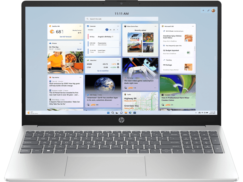 HP Laptop 39.6 cm (15.6) , Intel® Core™ Ultra 5 processor,16 GB DDR5-5600 RAM, 512 GB SSD Hard Drive ,Silver ,15-fd1254TU