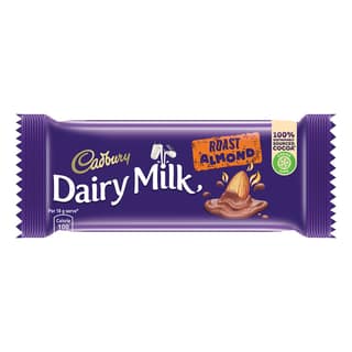 Cadbury Dairy Milk Roast Almond Chocolate Bars, 36 g