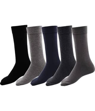 RC. ROYAL CLASS - Cotton Men's Solid Multicolor Mid Length Socks ( Pack of 5 )