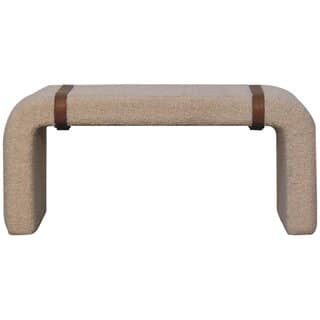Boucle Leather Strap Bench