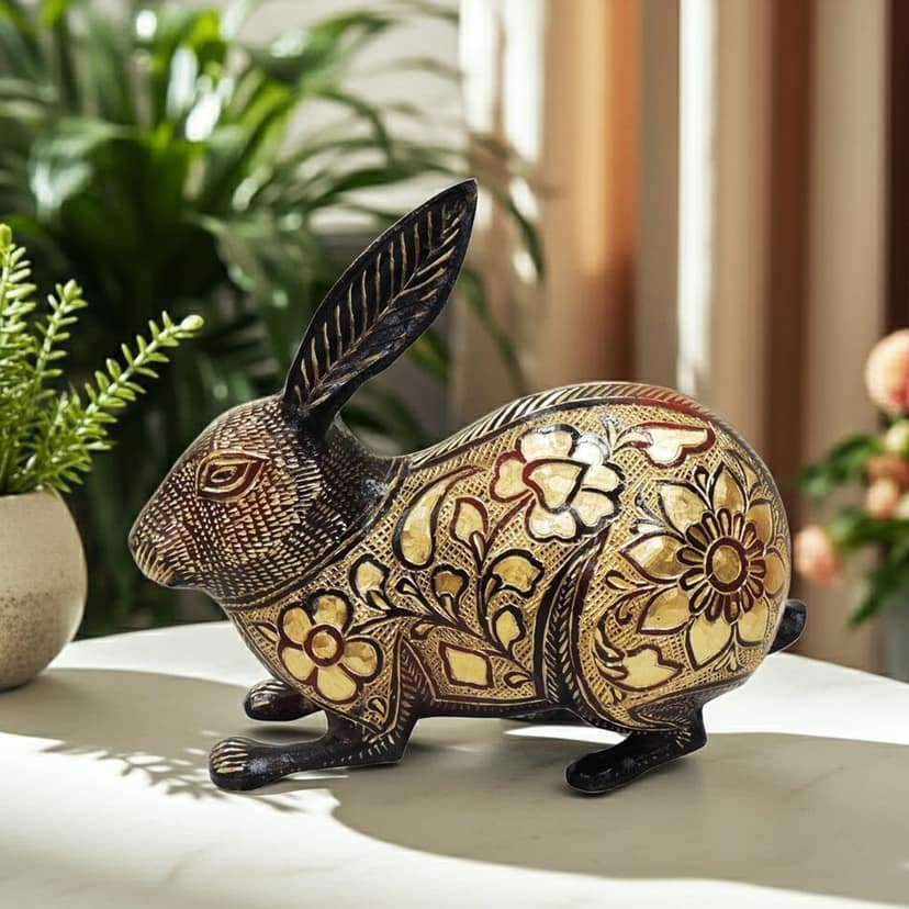 Handcrafted Brass Cat Decorative Showpiece Statue for Table & Shelf Decor, Height : 6.8 Inch (ANMAS145 A)