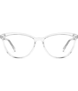 DAYAKU White Cateye Spectacle Frame Cat Eye