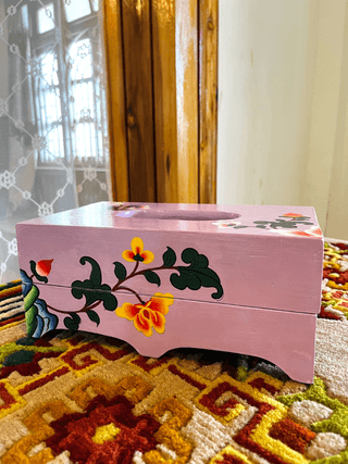 TISSUE BOX | Hand Painted | Hand Crafted | 10 Inches