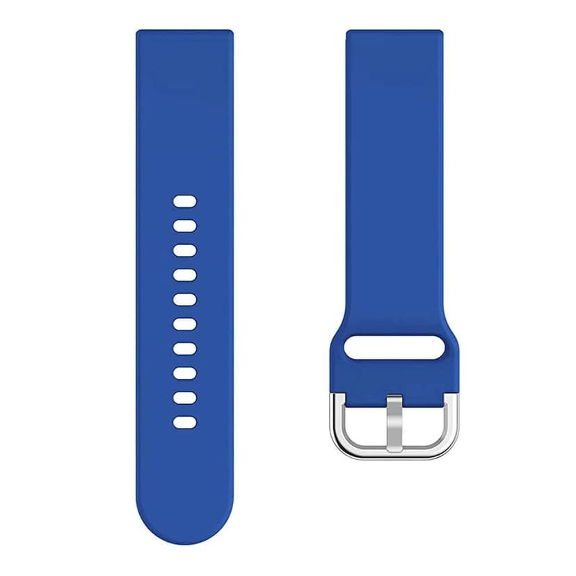 19mm Silicone Belt with Metal Buckle Compatible with Boat, Fire Boltt, Noise, Dizo, Beatxp, Fast-Track, Ptron, Amazfit & All 19mm Smartwatches Compatible(Blue) view 3