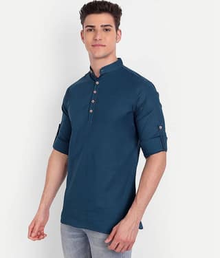 Vida Loca - Royal Blue Cotton Slim Fit Men's Casual Shirt ( Pack of 1 )