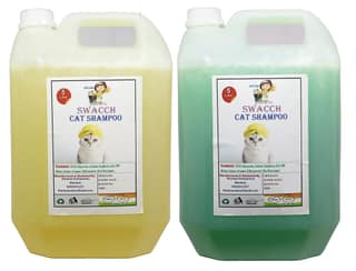 SWACCH CAT Shampoo (5 Litre) (Combo Pack of 2) Lemon, NEEM ALOVERA