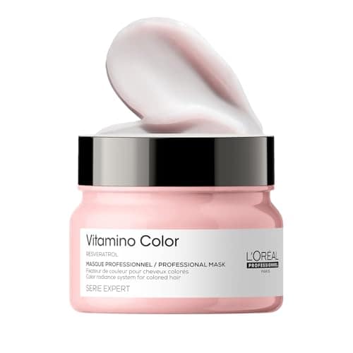 LOral Professionnel Vitamino Color Hair Mask with Resveratrol for Color-treated Hair, Serie Expert, 250gm LOral Professionnel Vitamino Color Hair Mask with Resveratrol for Color-treated Hair, Serie Expert, 250gm - White / 250 ml (Pack of 1) view 2