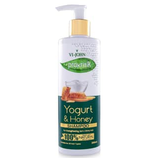 VI-JOHN PRAKRITIK Yogurt & Honey Shampoo Cleanses Scalp, Made With 100% Natural Bio Actives (250 ml)