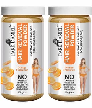 Park Daniel Orange Fragrance Hair Removal Powder 300 g Pack of 2