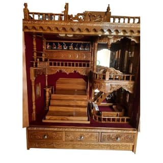 Shilpi Handcrafted Wooden Home Temple