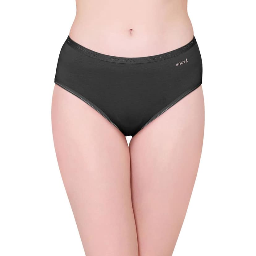 Bodyx women's combed cotton assorted Hipster Panty Pack of 3 ( BX504-DARK ) view 3