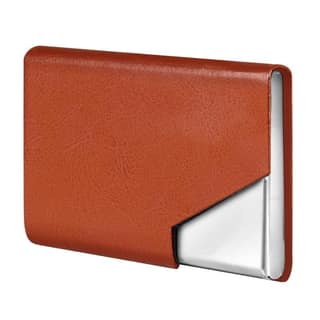 LOREM Small Pocket-Sized Metal ID, Credit-Debit Card Holder with Magnetic Shut Button for Men & Women-UF
