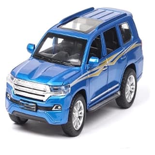 KTRS ENTERPRISE 1:32 Scale Die-Cast Dual-Tone Lland-Cruiiser with 6 Openable Doors,Pull Back Action, Blinking Headlights & Tail Lights