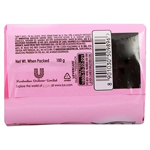 Lux Rose & Vitamin E Soap, Bathing Soap With Floral Fragrance, Soft, Moisturized And Glowing Skin, 100 G view 2