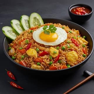 Egg Schezwan Rice