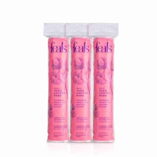 Cotton Pads for Face - 360 pcs Lint free, Hypoallergenic, Biodegradable - 120 Rounds per Pack (Pack of 3)