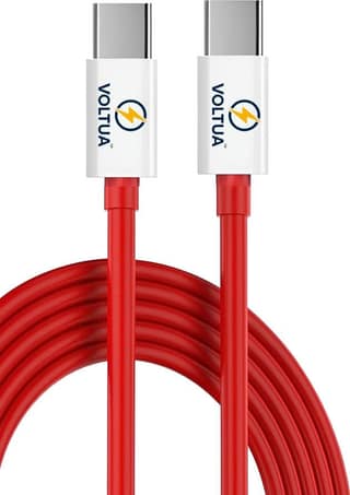 Voltua Type-C to Type-C Fast Charging Cable | 80W, 1M, Red