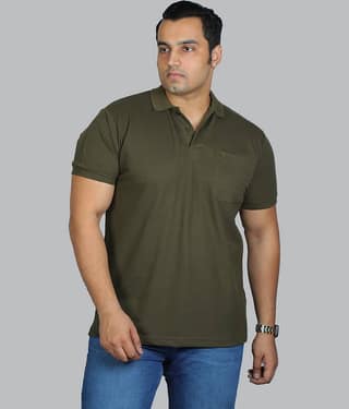 Xmex Pack of 1 Cotton Blend Regular Fit Solid Half Sleeves Men's Polo T Shirt ( Mustard )