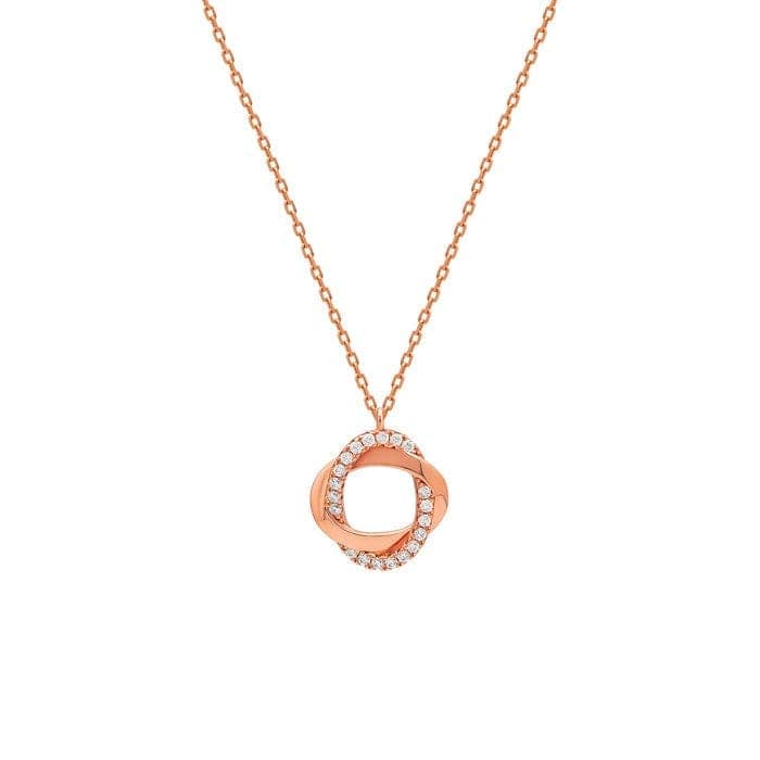 Rose Gold Allure Pendant with Chain