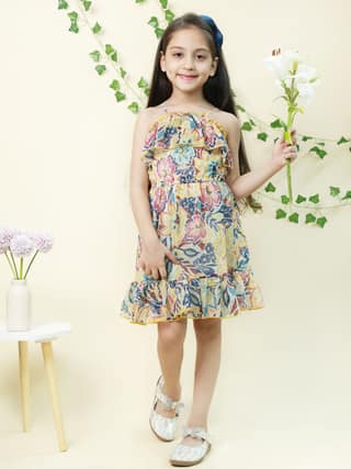 Multicolor Georgette Dress