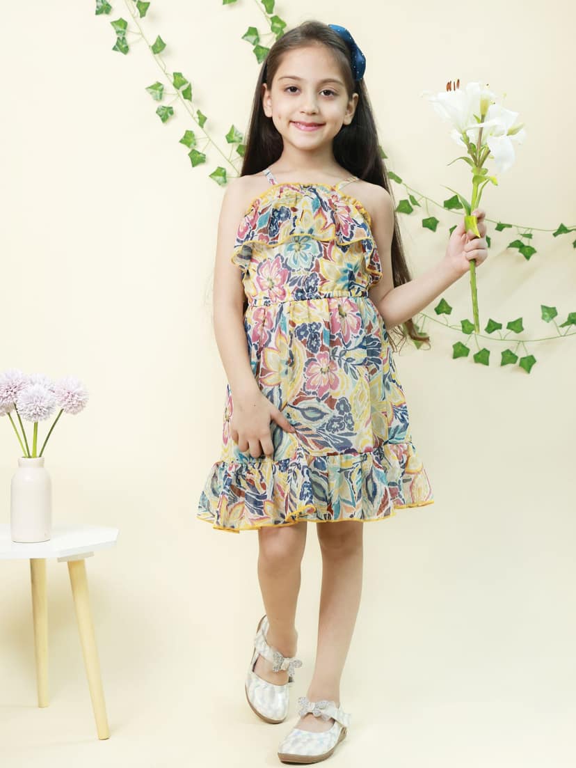 Multicolor Georgette Dress