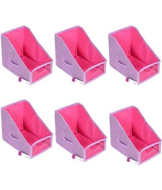 Leggings Stacker, Clothes Organiser,Organiser for Leggings, Wardrobe Organiser (Setof 6) -Purple
