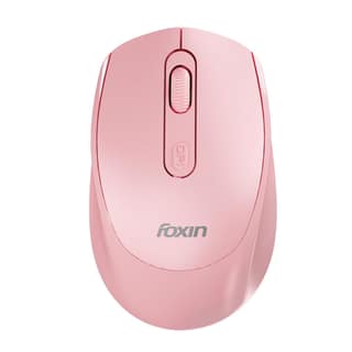 Foxin Flow Wireless Mouse with Rechargeable Battery, Bluetooth & 2.4 Ghz Dual Connectivity, 4 Buttons, Upto 1600 DPI, Type-C Charging | Ergonomic Office Mouse for Laptop, MacBook, PC | Pink Foxin Flow Wireless Mouse with Rechargeable Battery, Bluetooth &