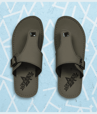 MAAN Green Men's Thong Flip Flop