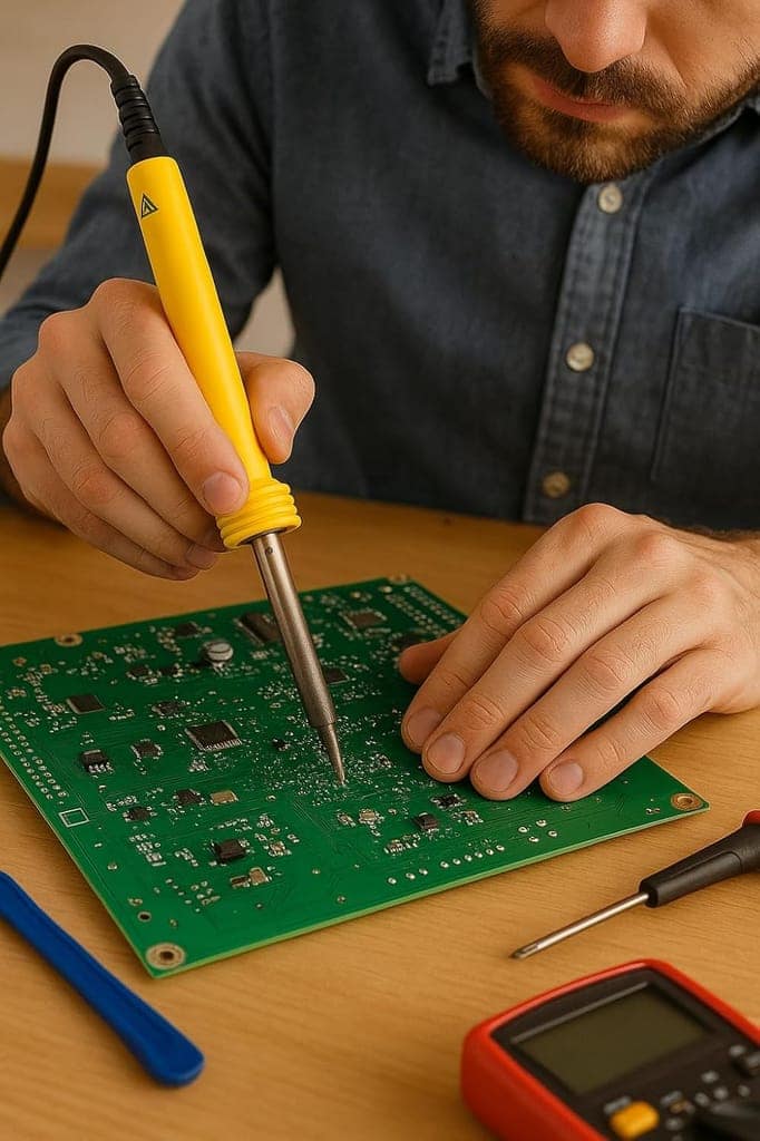 25 ST Soldering Iron Thermocol Cutter | 25W, Pointed Tip, Bakelite Handle, Pure Copper Cable | Ideal for Electronics Repair, Soldering, Thermocol & Plastic Sheet Cutting view 3
