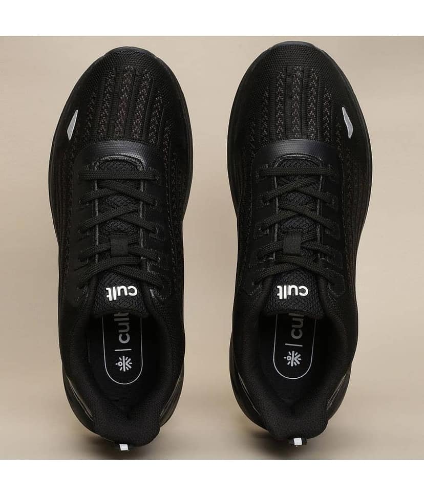 Cult Raze Black Men's Sports Running Shoes view 3