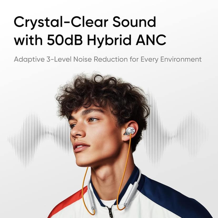 realme Buds Wireless 5 ANC in Ear Bluetooth Headphones,50dB ANC, 13.6mm Dynamic Bass Driver,360° Spatial Audio,45ms Low Latency,Upto 38hrs Playback,IP55 Rating,Dual Device Connection (Midnight Black) view 10