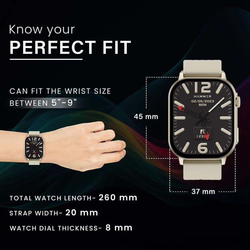 Hammer Arctic 2.04" Super Amoled Display Bluetooth Calling Smartwatch view 9