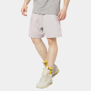 Grey Solid Relaxed Fit Shorts