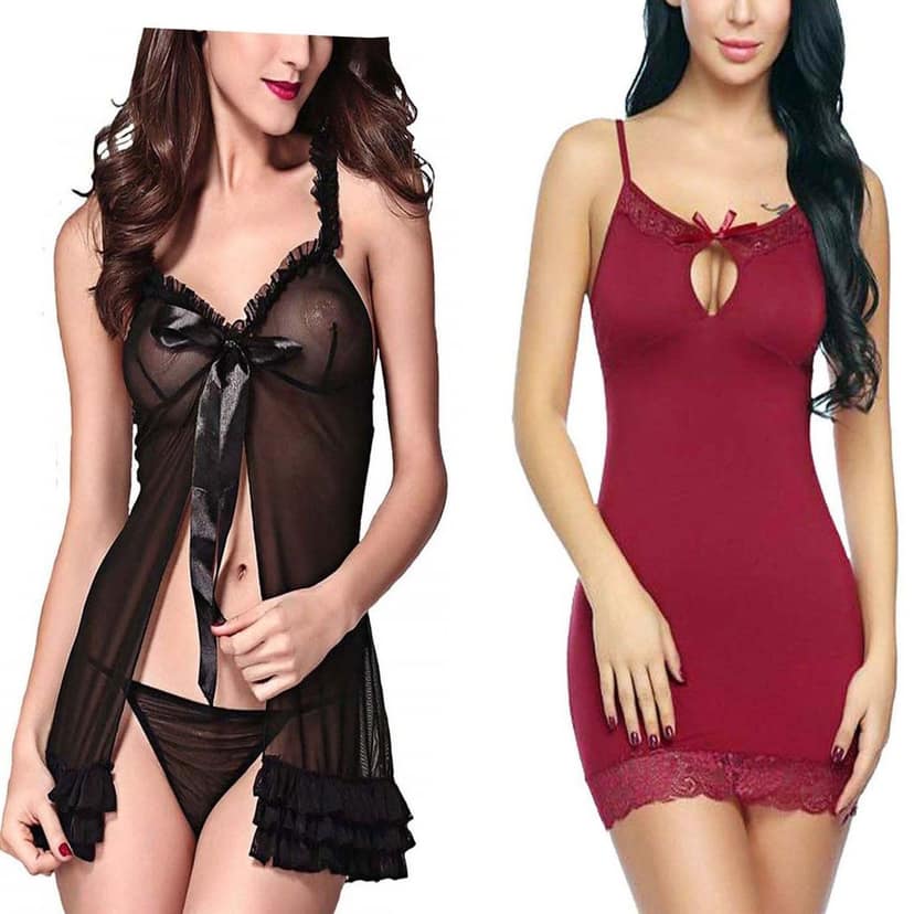 Nightwear Sleepwear lingerie women girls Combo Pack 2 view 3