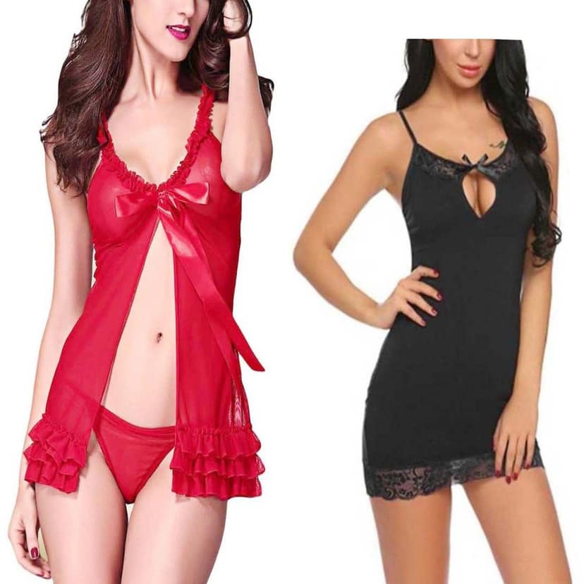 Nightwear Sleepwear lingerie women girls Combo Pack 2 view 6