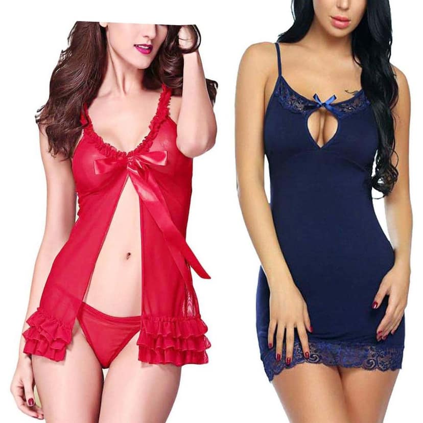 Nightwear Sleepwear lingerie women girls Combo Pack 2 view 8