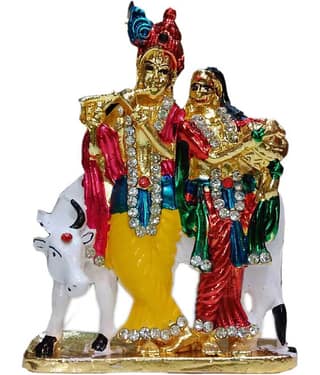 SHRI SHAKTI Religious In Car Sticker Multicolour