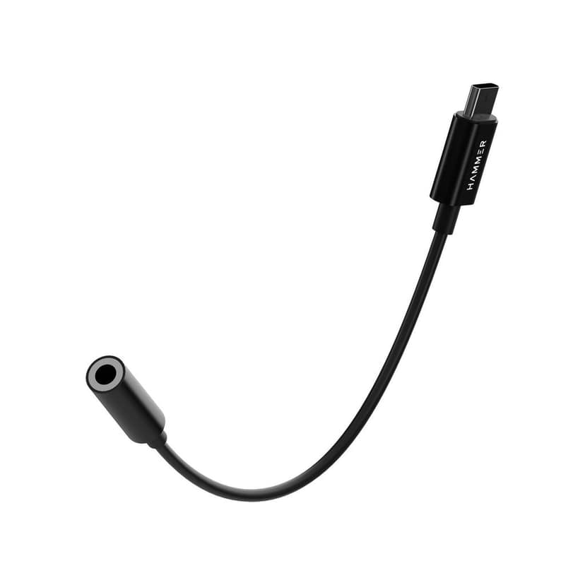 HAMMER Type-C to 3.5mm Audio Jack Connector Adapter with DAC Compatible with Type C Devices (Black) view 3