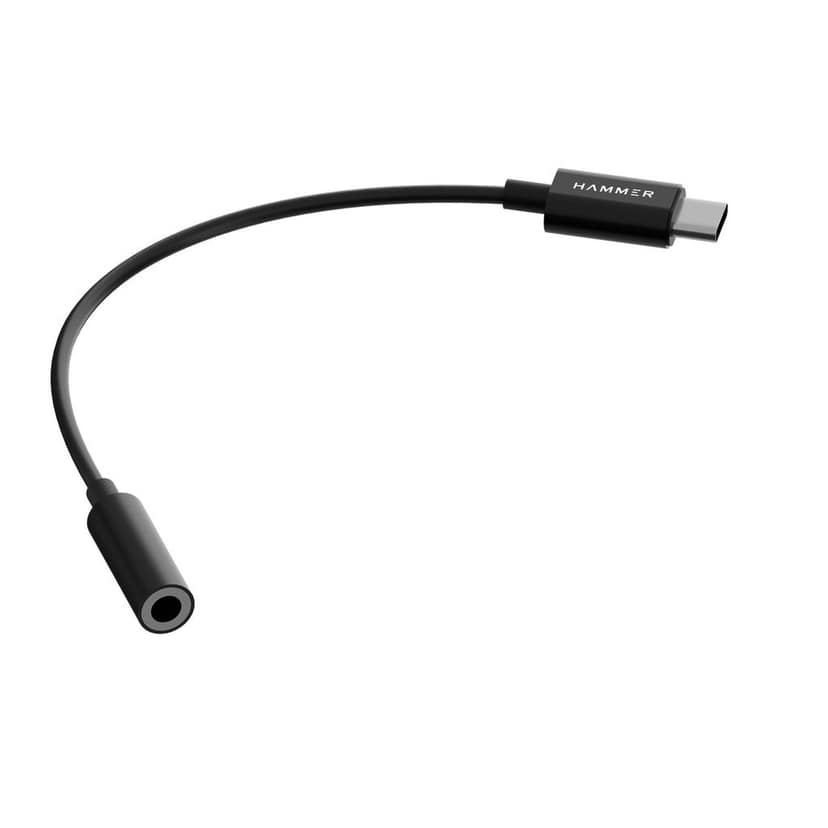 HAMMER Type-C to 3.5mm Audio Jack Connector Adapter with DAC Compatible with Type C Devices (Black) view 4