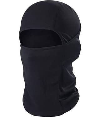 Black Cotton Anti Pollution Face Cover Balaclava