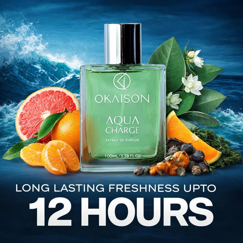 OKAISON AQUA CHARGE|INVICTUS Fragrance|100ml Extrait de parfum| perfume with Invictus.| view 4